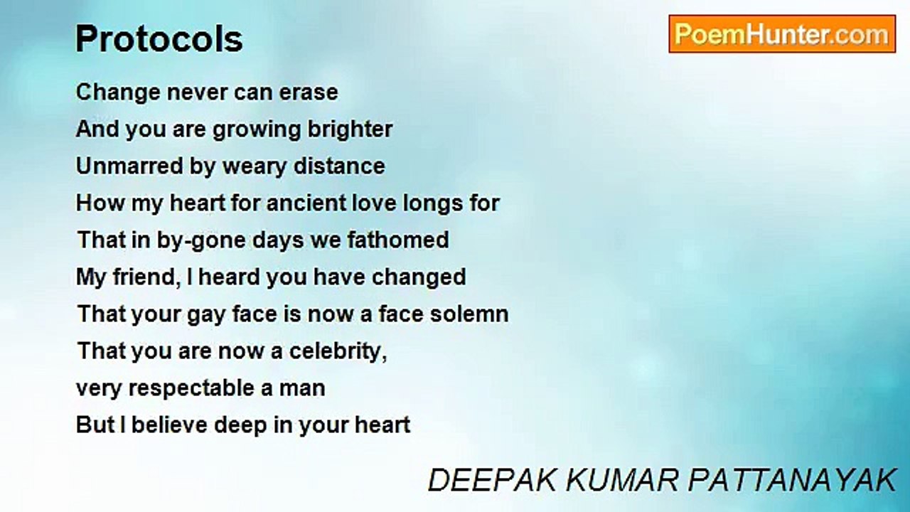 DEEPAK KUMAR PATTANAYAK - Protocols