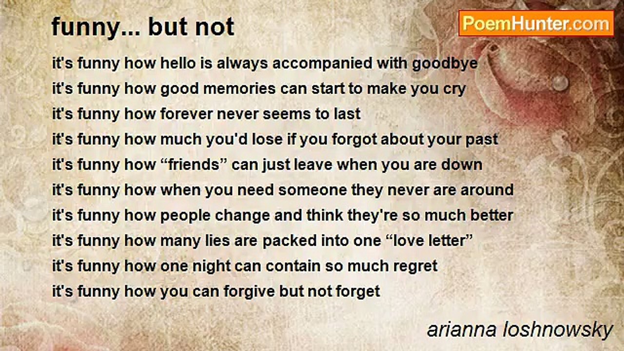 arianna loshnowsky - funny... but not