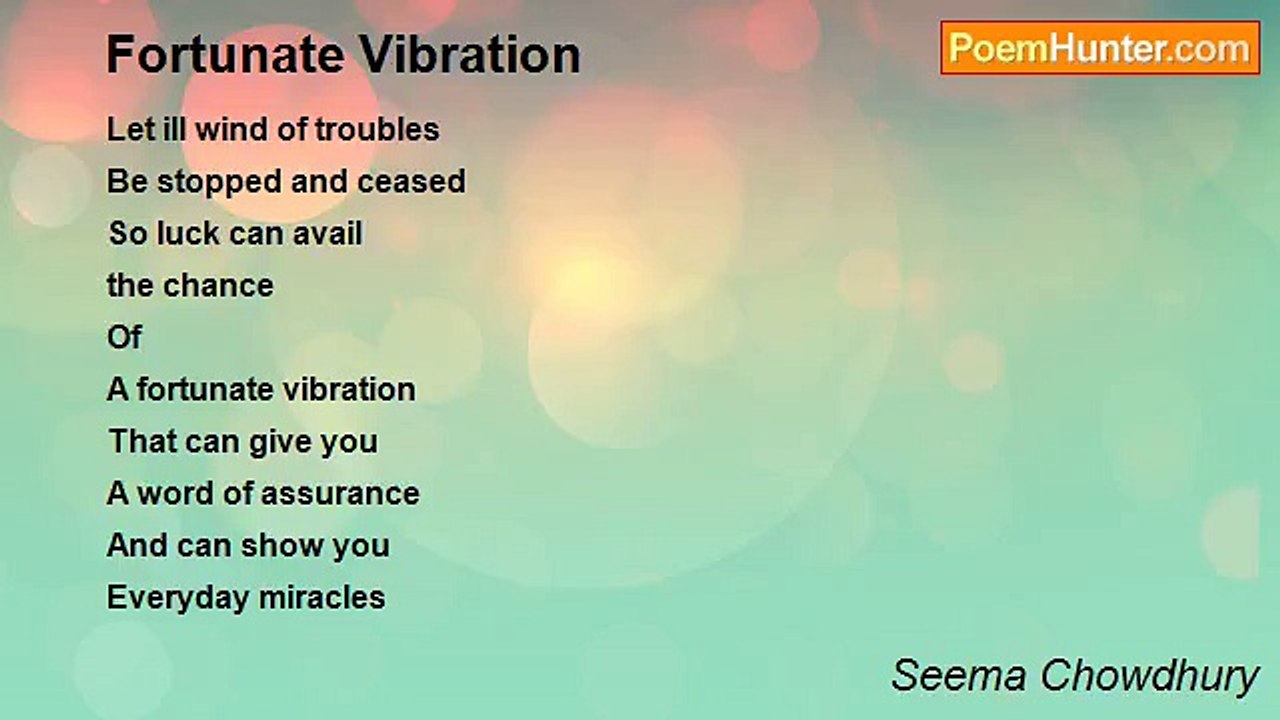 Seema Chowdhury - Fortunate Vibration