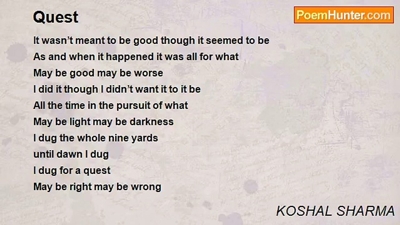 KOSHAL SHARMA - Quest