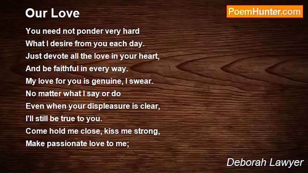 Deborah Lawyer - Our Love