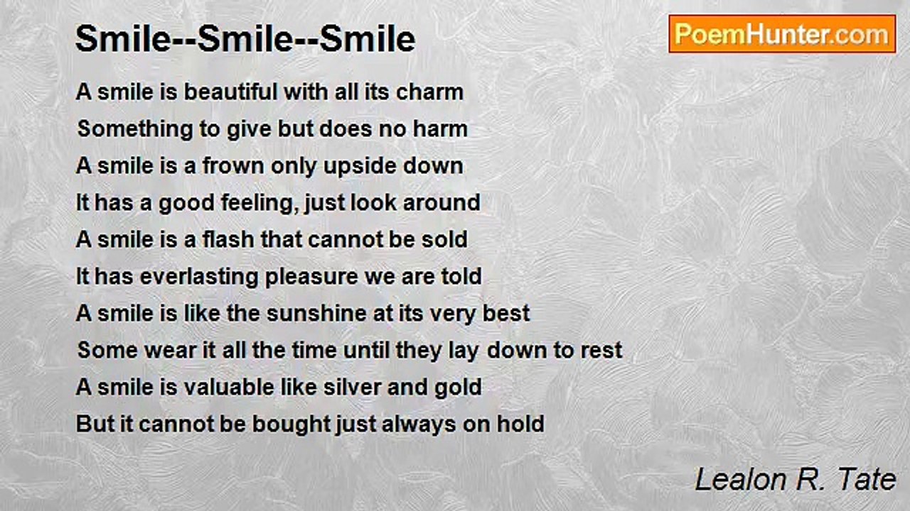 Lealon R. Tate - Smile--Smile--Smile