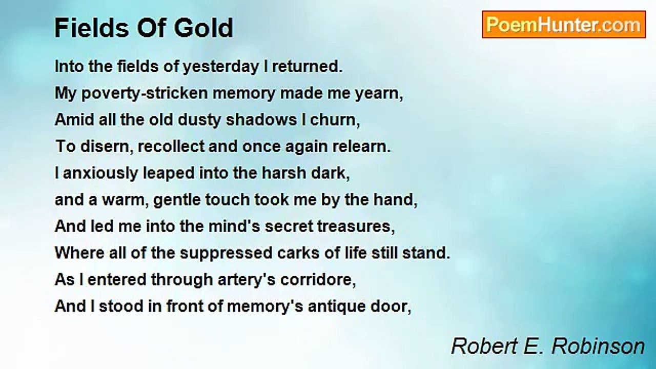 Robert E. Robinson - Fields Of Gold