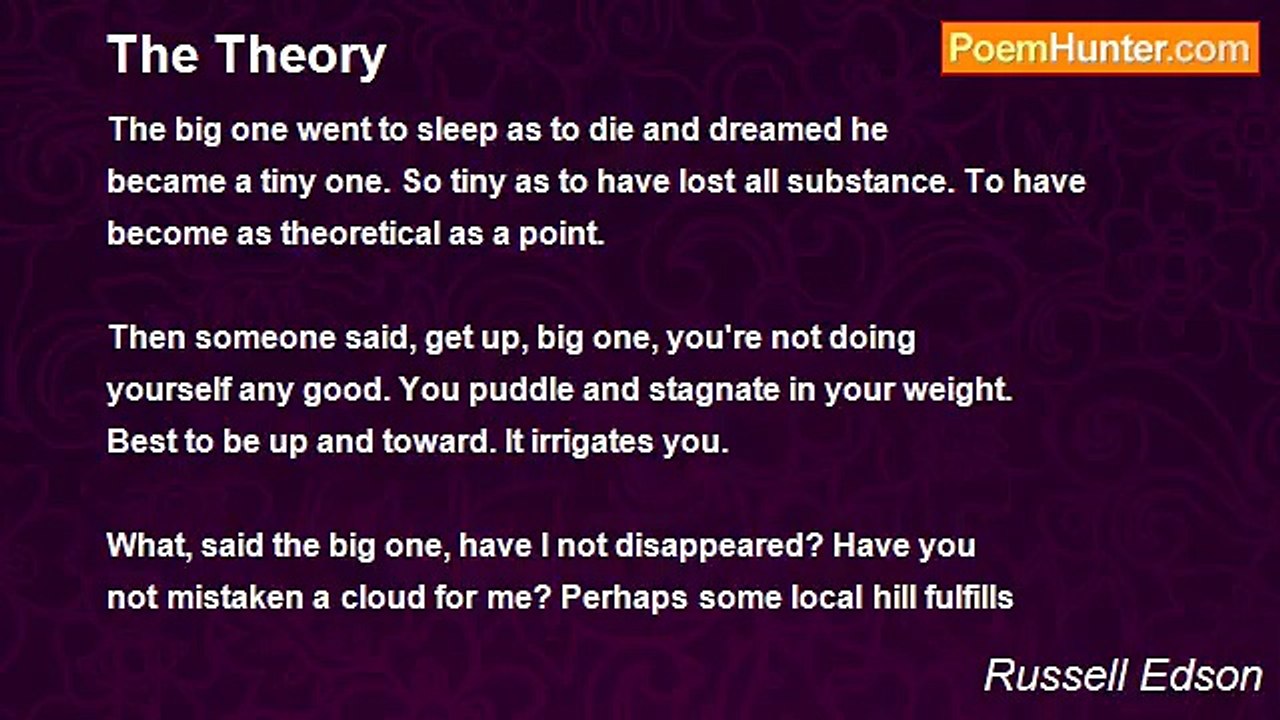 Russell Edson - The Theory