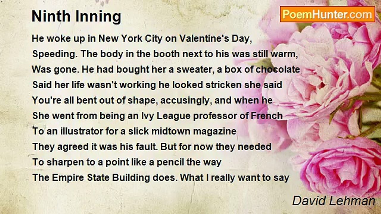 David Lehman - Ninth Inning