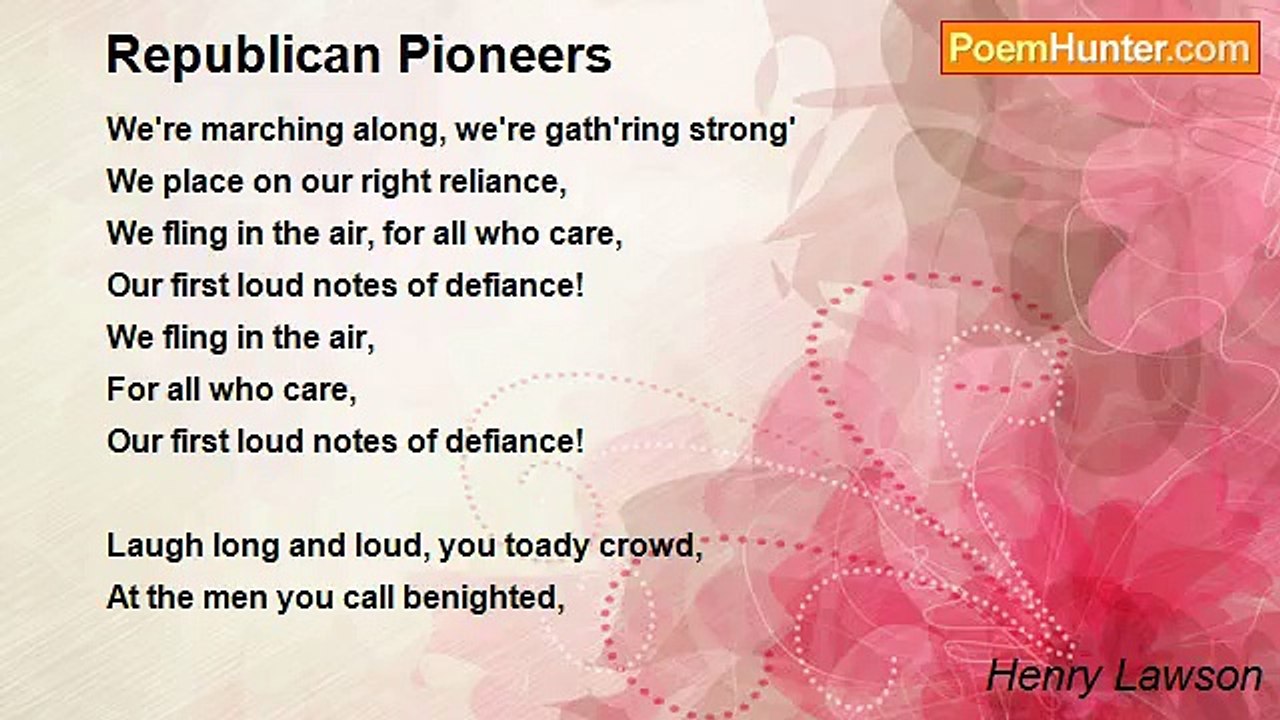 Henry Lawson - Republican Pioneers