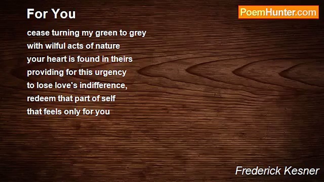 Frederick Kesner - For You