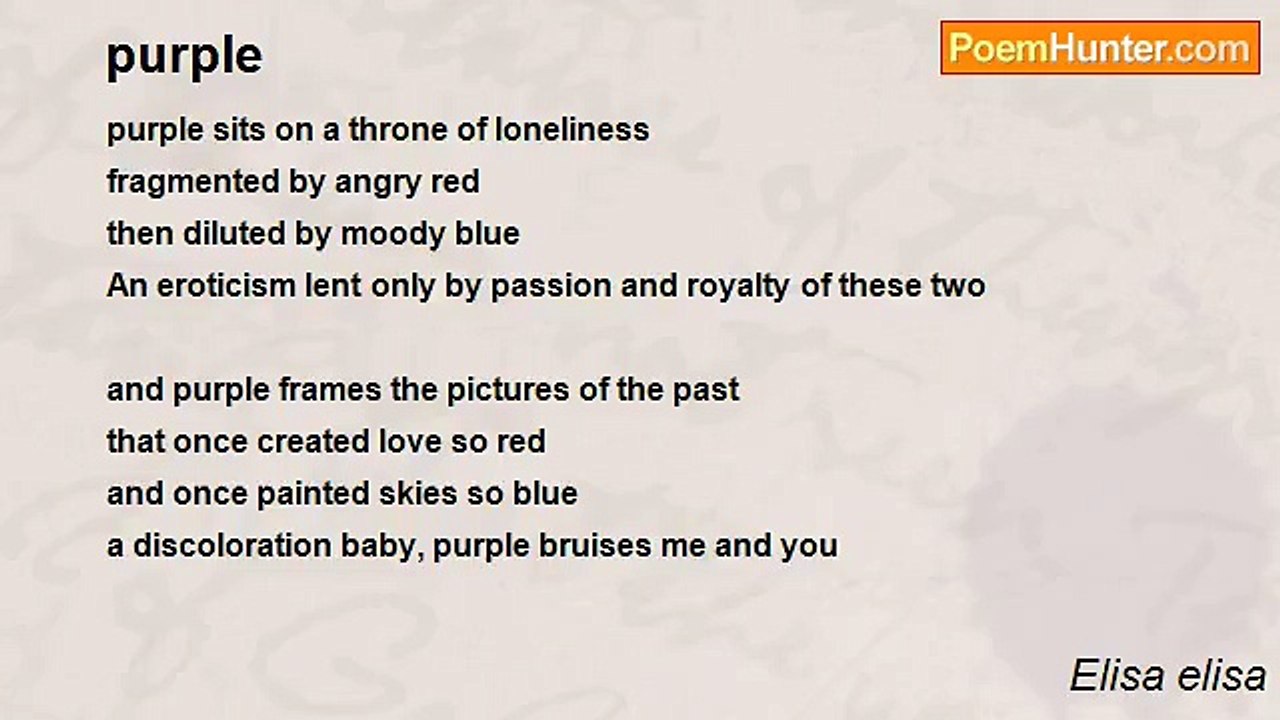 Elisa elisa - purple