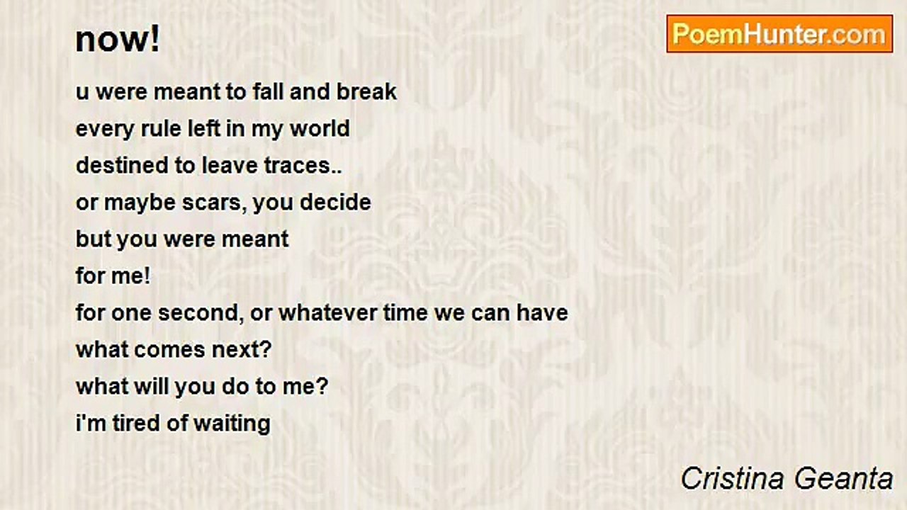 Cristina Geanta - now!