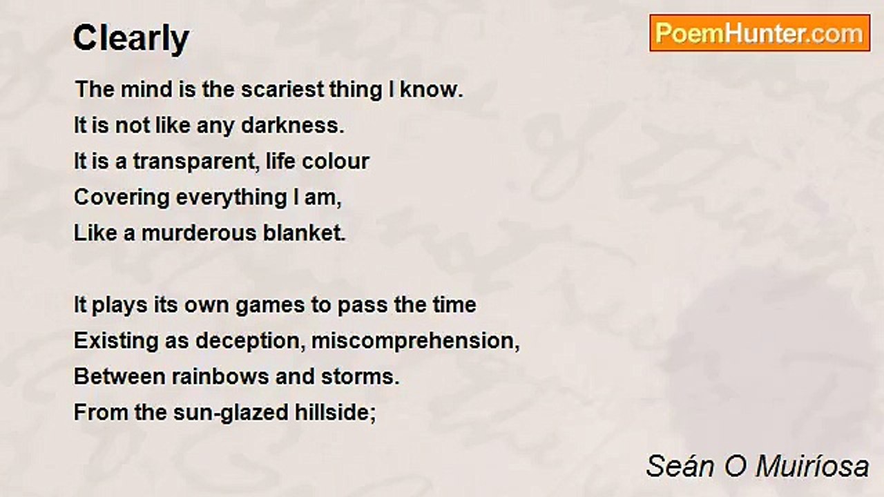 Seán O Muiríosa - Clearly