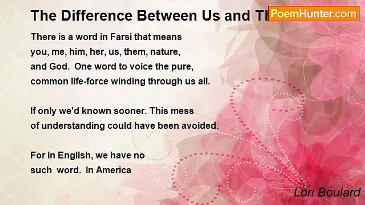 Lori Boulard - The Difference Between Us and Them