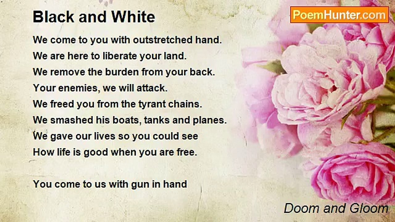 Doom and Gloom - Black and White