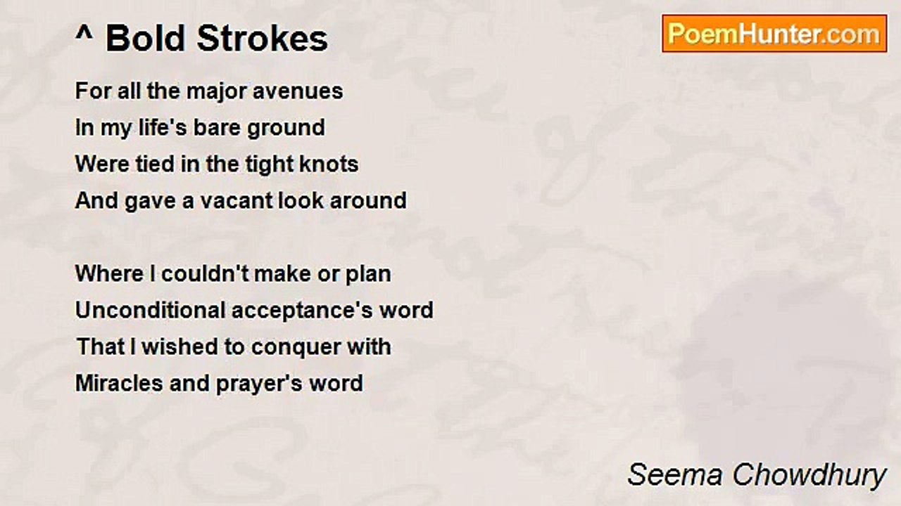 Seema Chowdhury - Bold Strokes