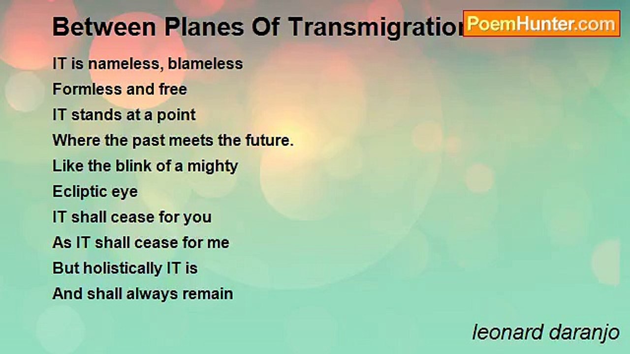 leonard daranjo - Between Planes Of Transmigration