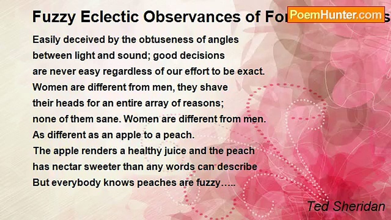 Ted Sheridan - Fuzzy Eclectic Observances of Forbidden Fruits