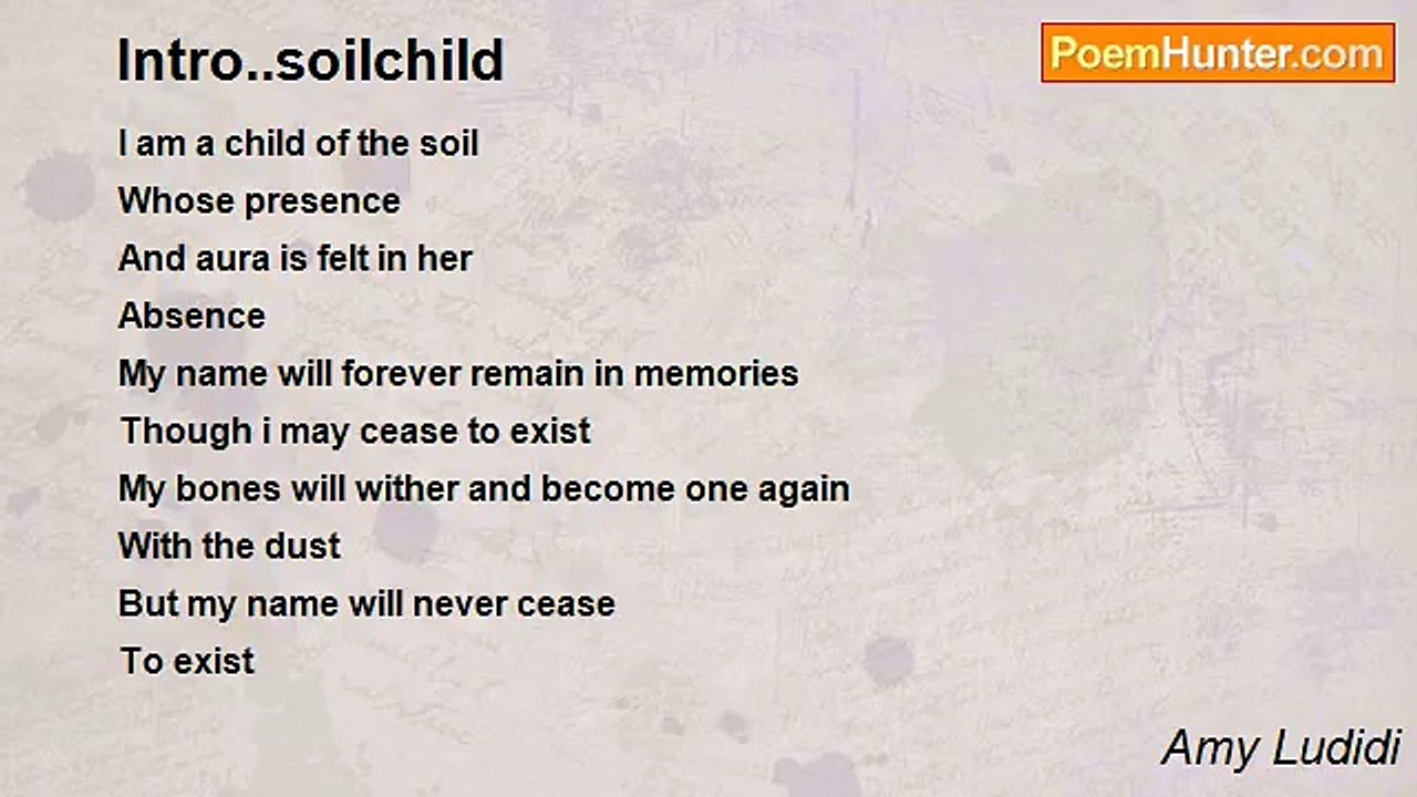 Amy Ludidi - Intro..soilchild