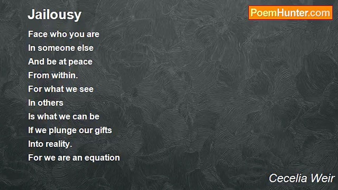 Cecelia Weir - Jailousy