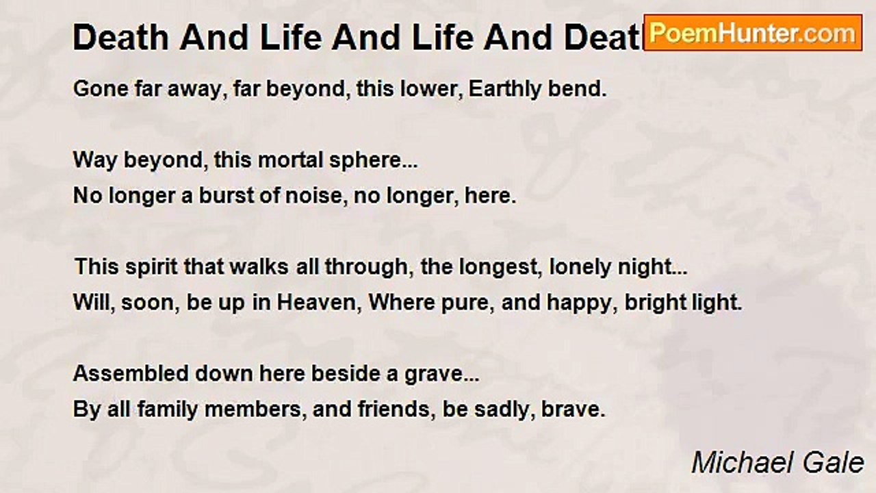 Michael Gale - Death And Life And Life And Death.