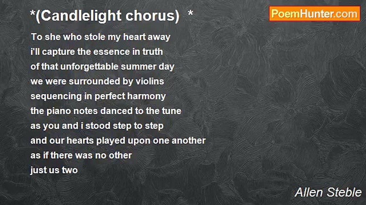 Allen Steble - *(Candlelight chorus)  *