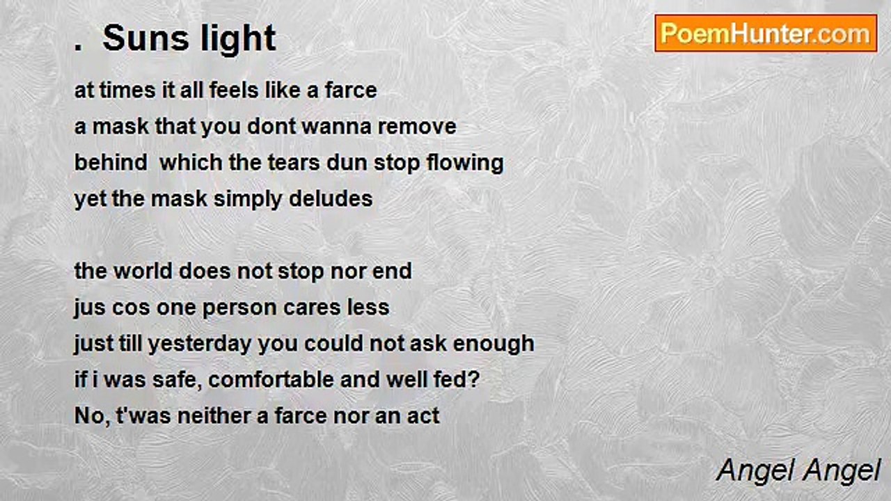 Angel Angel - . Suns light