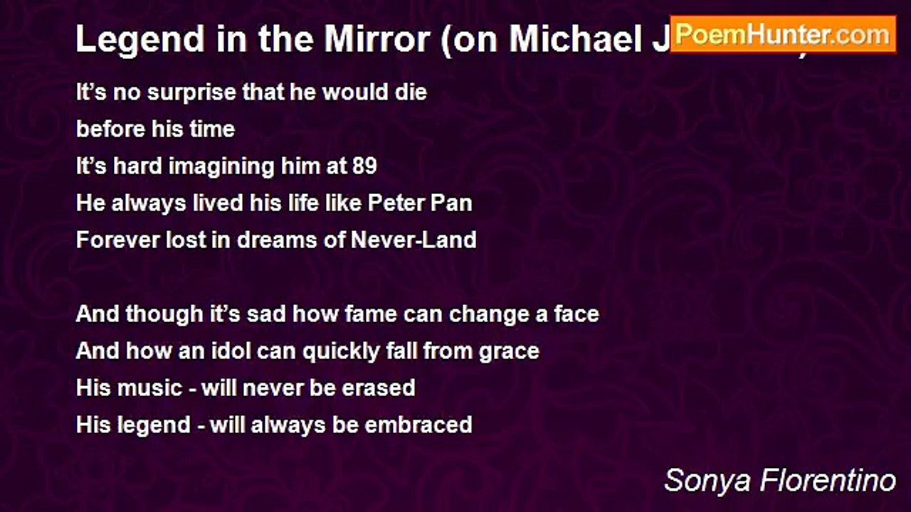 Sonya Florentino - Legend in the Mirror (on Michael Jackson)