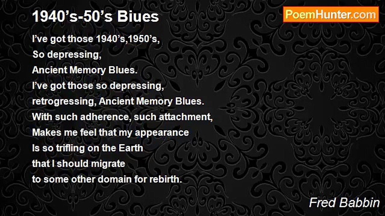 Fred Babbin - 1940’s-50’s Biues