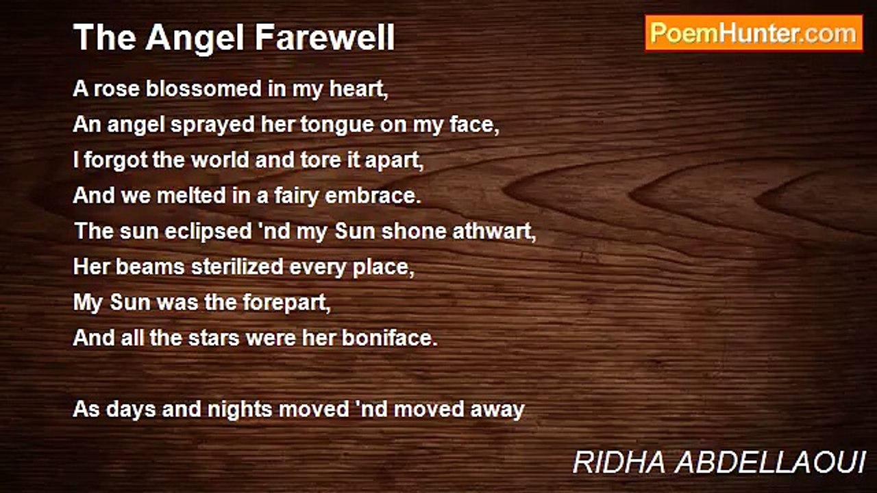 RIDHA ABDELLAOUI - The Angel Farewell