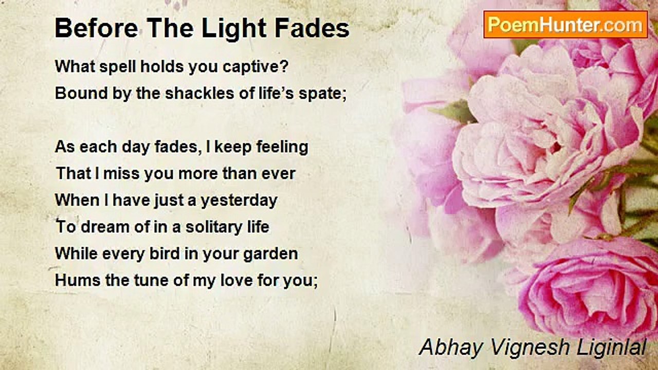 Abhay Vignesh Liginlal - Before The Light Fades