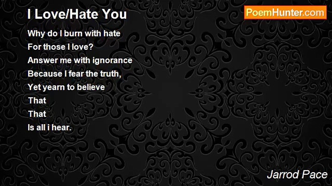 Jarrod Pace - I Love/Hate You