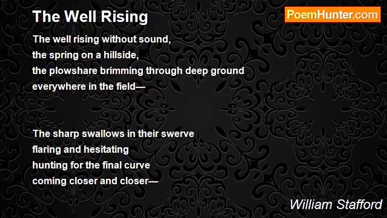 William Stafford - The Well Rising