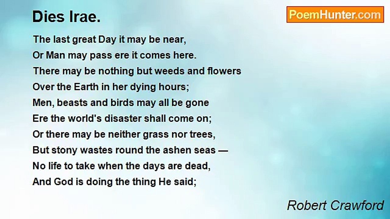 Robert Crawford - Dies Irae.