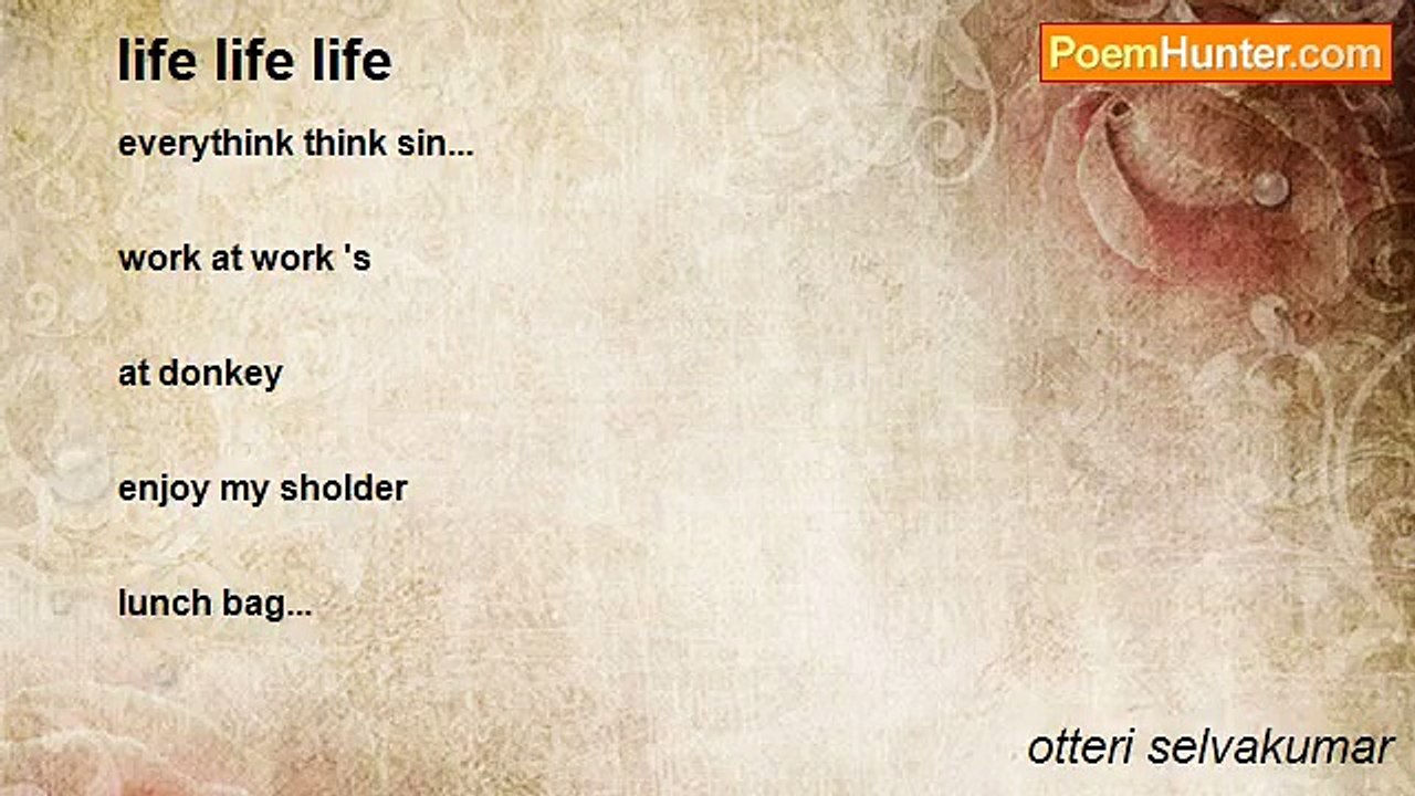 otteri selvakumar - life life life