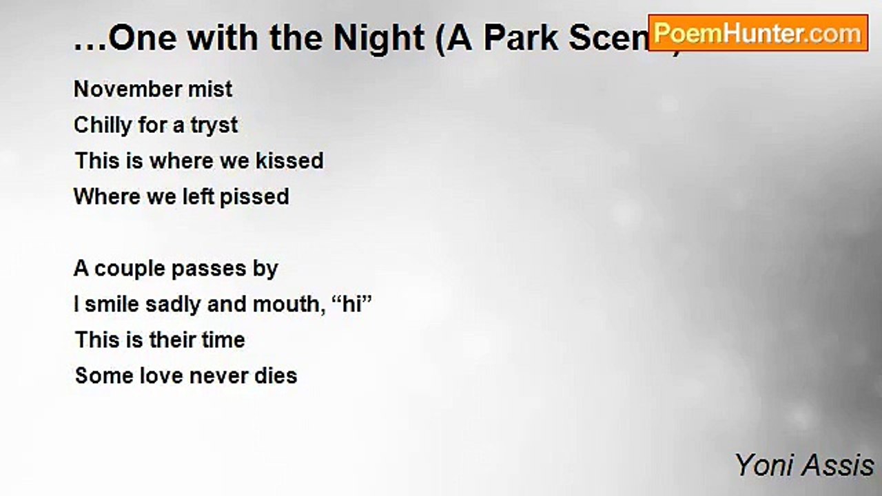 Yoni Assis - …One with the Night (A Park Scene)