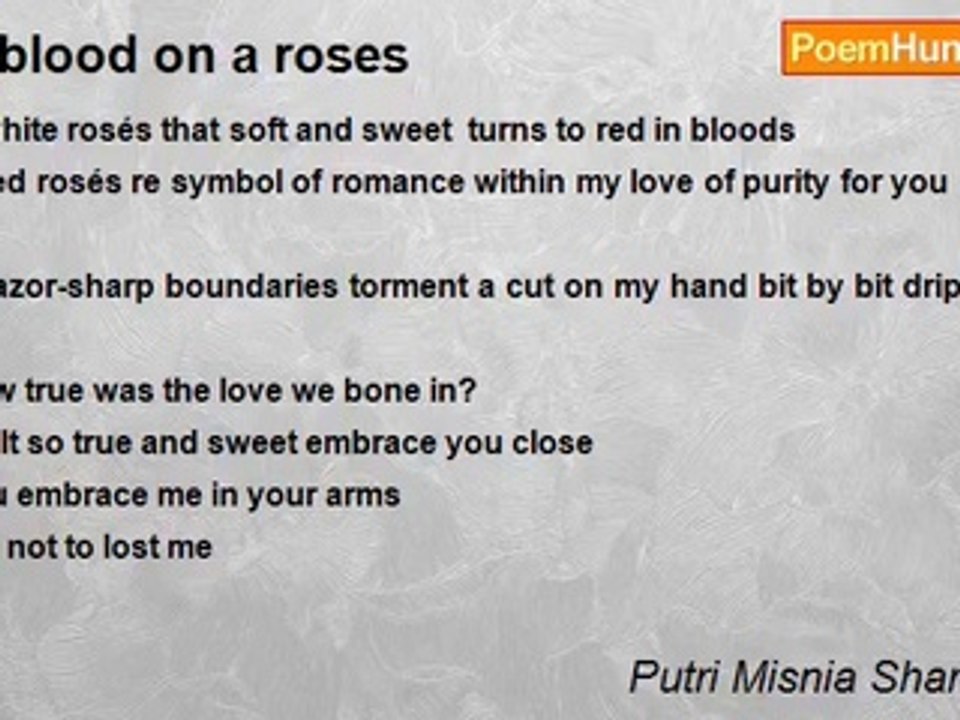 Putri Misnia Shary Bahri - A blood on a roses