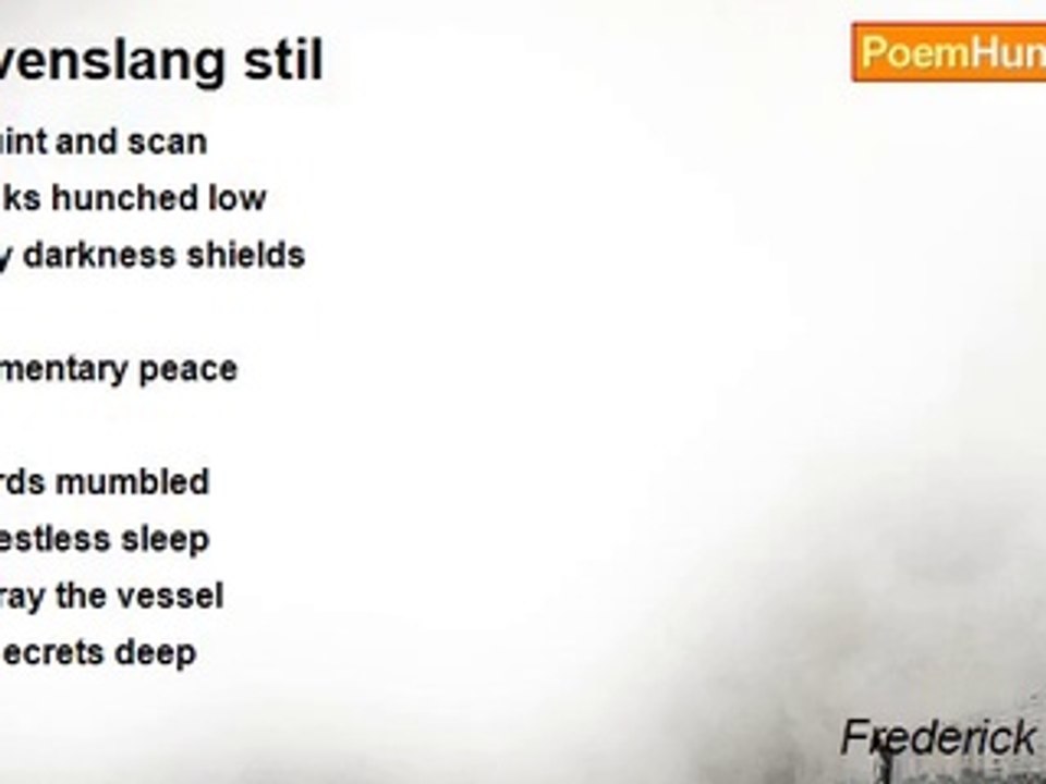 Frederick Kesner - levenslang stil