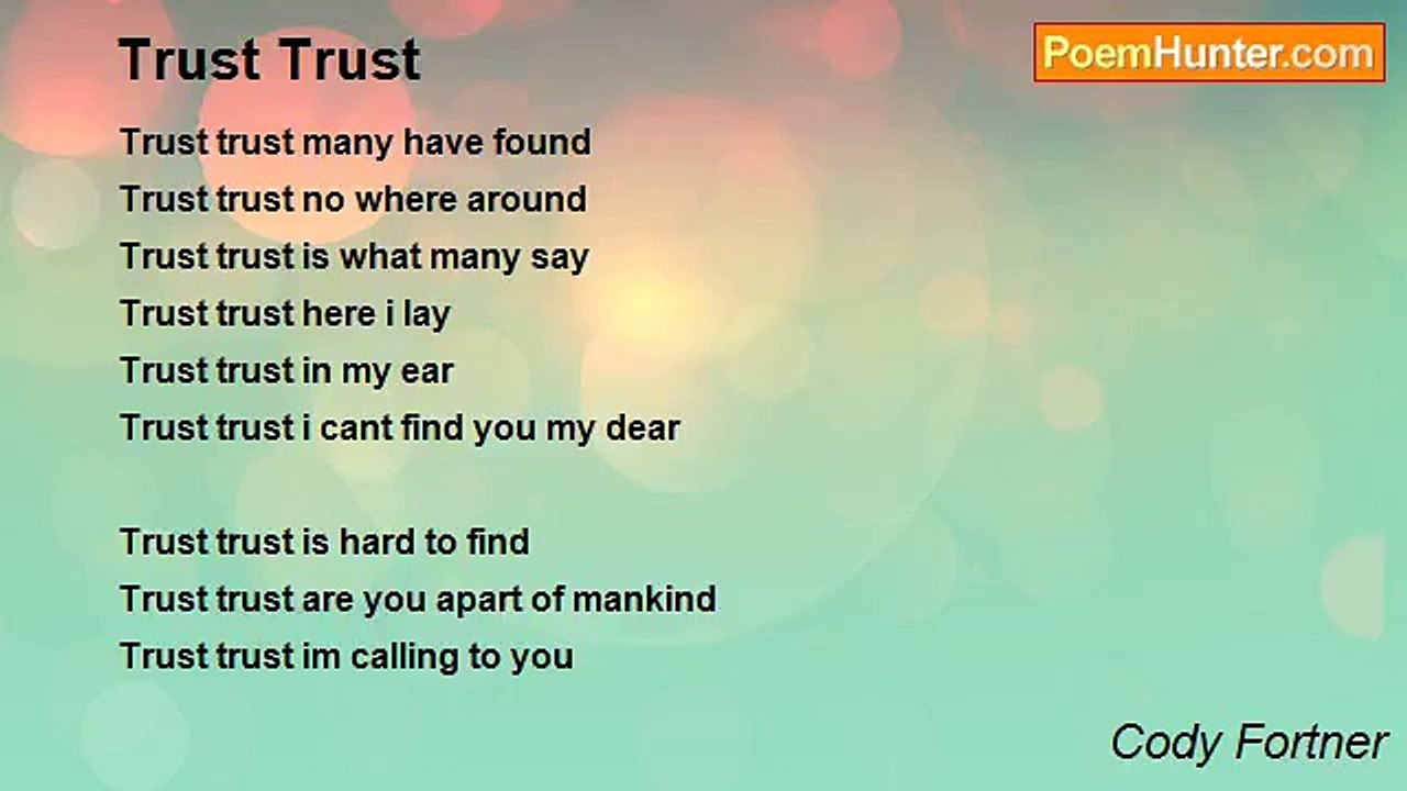 Cody Fortner - Trust Trust