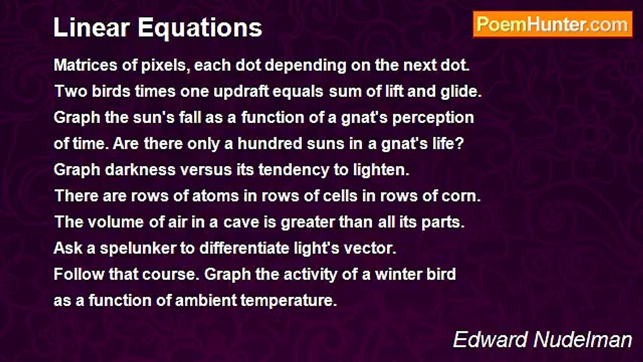 Edward Nudelman - Linear Equations