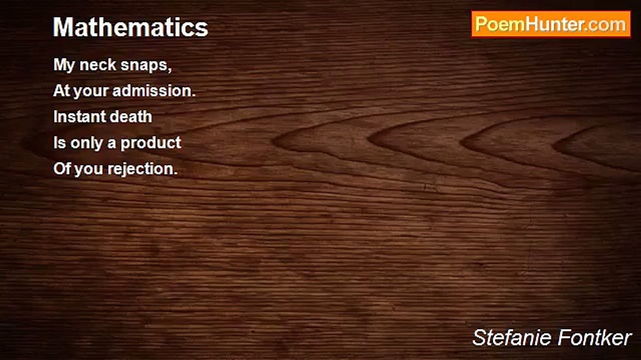 Stefanie Fontker - Mathematics