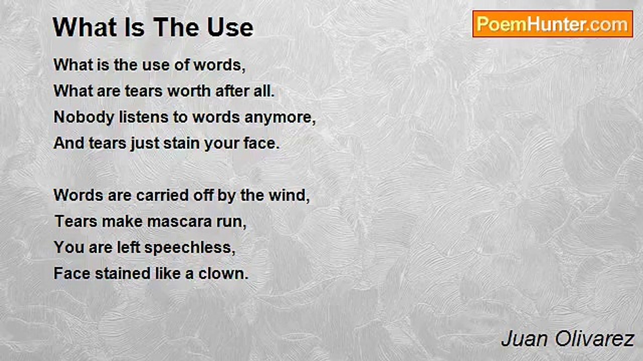 Juan Olivarez - What Is The Use