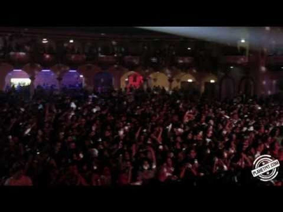 Pitbull performing live in Chicago