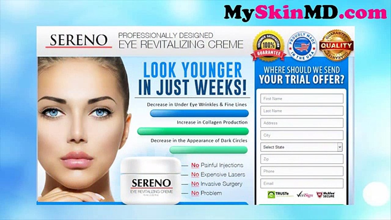 Sereno Eye Creme Review - How Does Sereno Eye Cream Works? Try Sereno Eye Creme Free Trial Now
