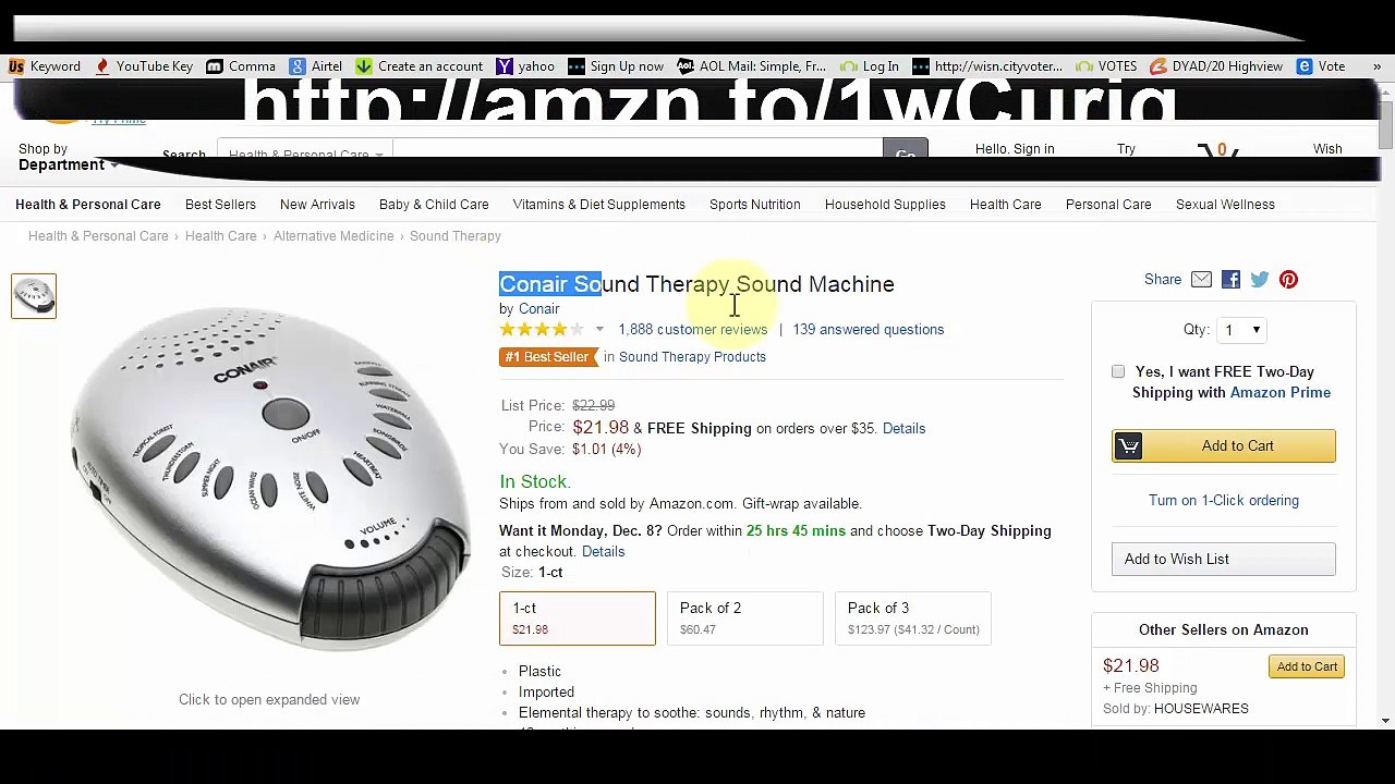 Conair Sound Therapy Sound Machine Reviews Amazon