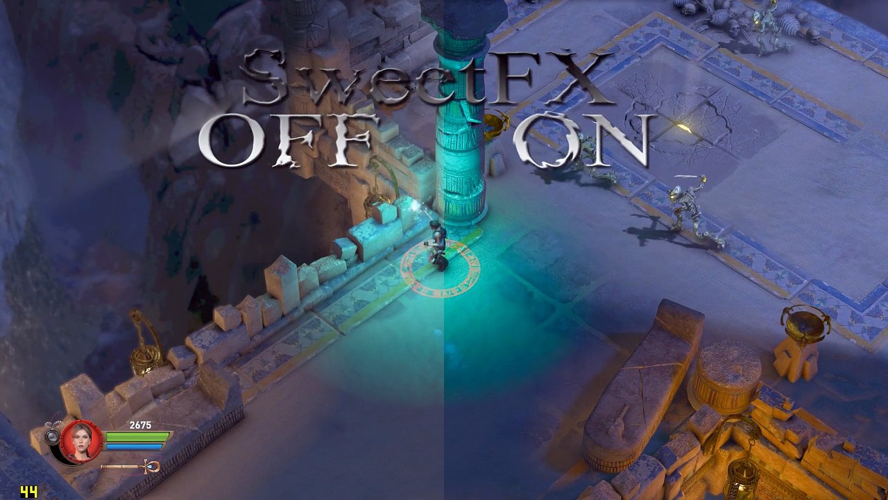 SweetFX enabled in - Lara Croft and the Temple of Osiris - gameplay PC [ Improved graphics mod ]