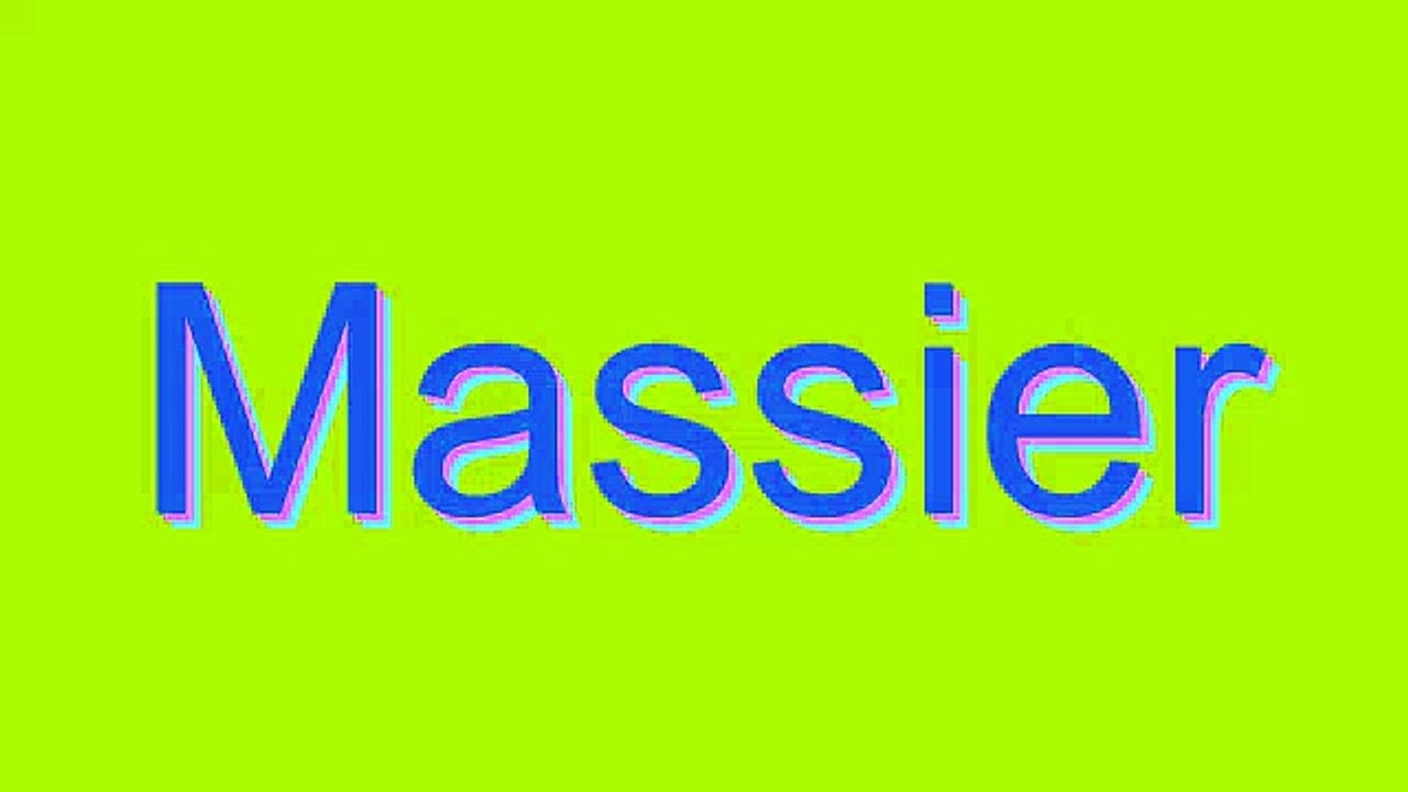 Learn How to Pronounce 'Massier' Correctly 📖