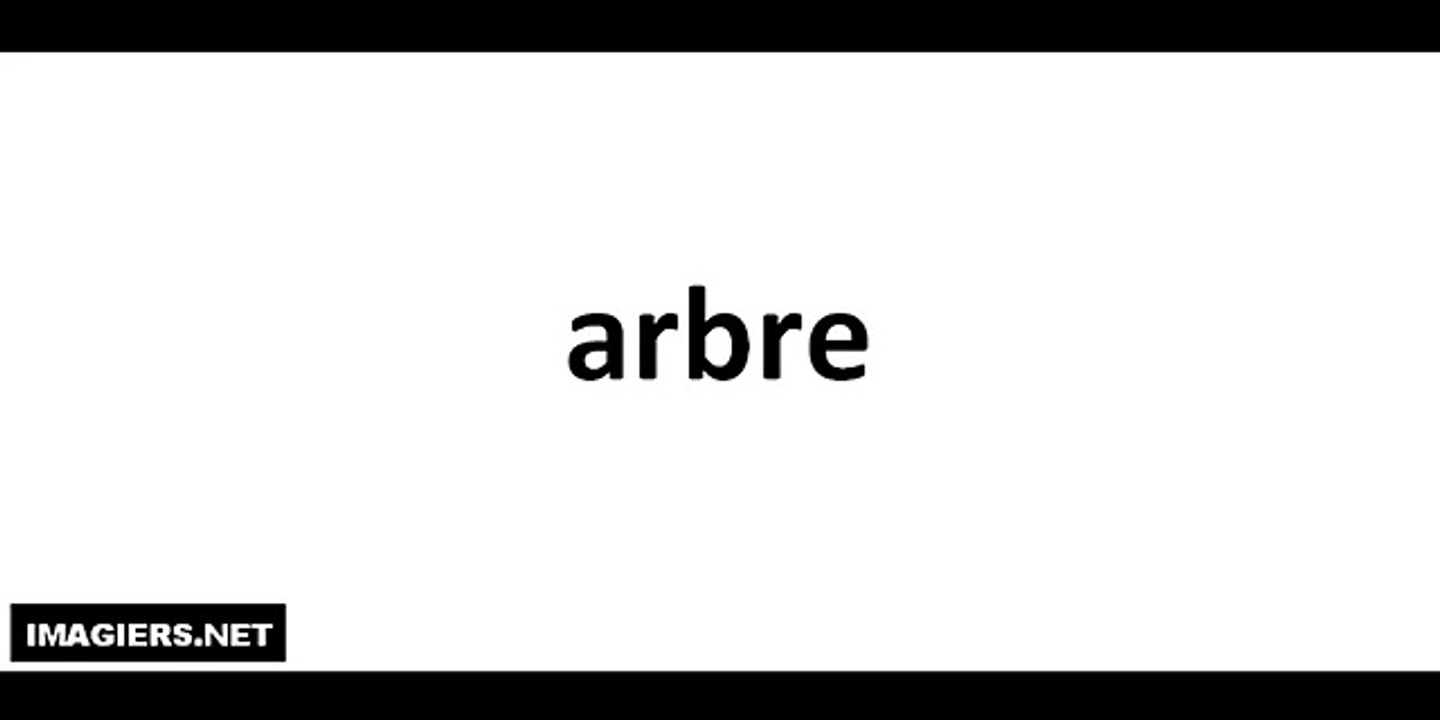 Arbre (tree) pronounciation in French