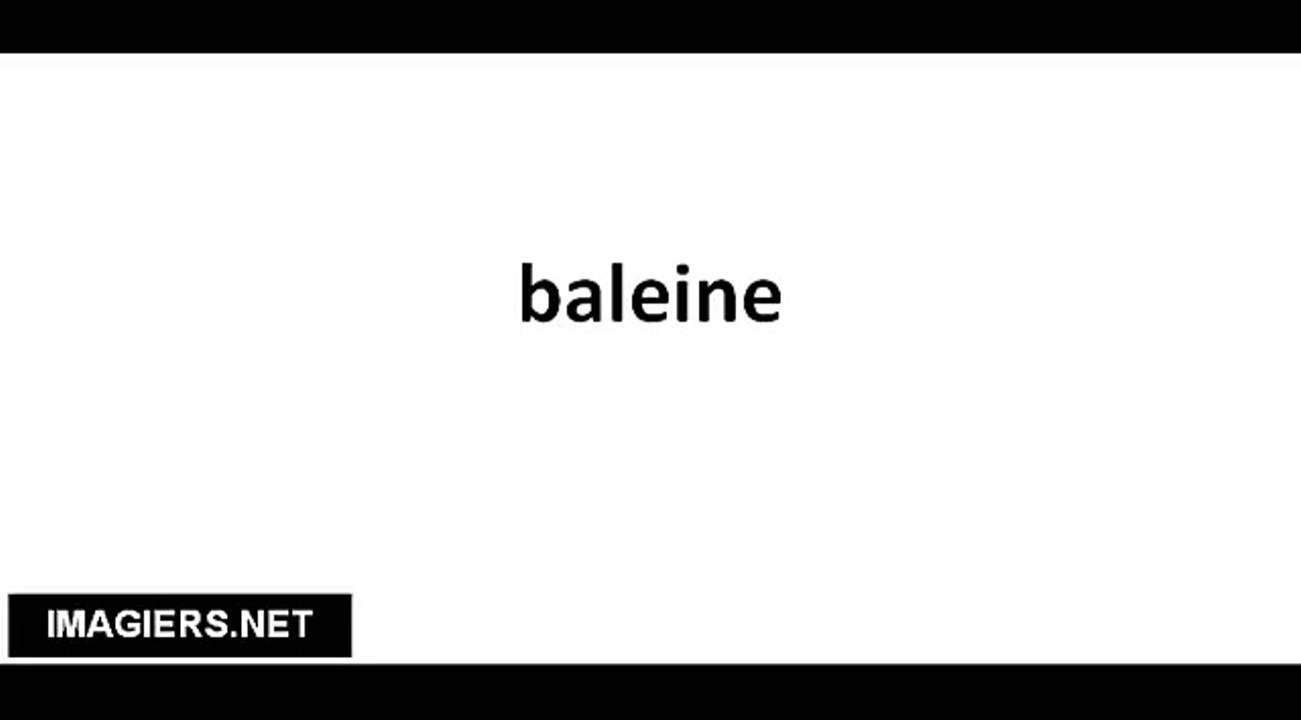 Baleine (whale) pronounciation in French