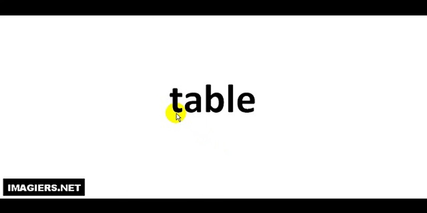 Table(table) Pronounciation in French