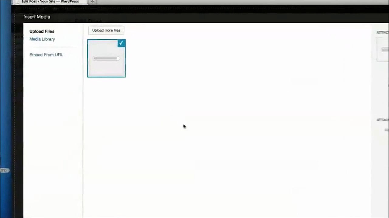Wordpress Tutorial - Uploading Images