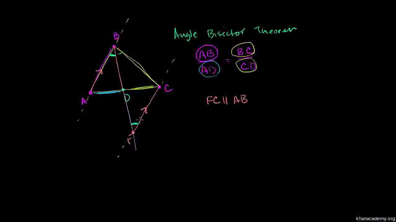 Geometry 031 Angle Bisector Theorem Proof Urdu