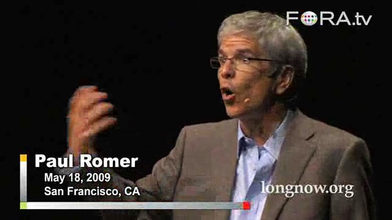 Paul Romer Demonstrates a Peaceful Method of Conquest
